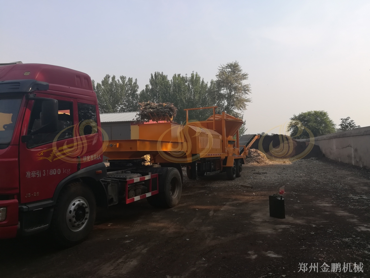 郑州金鹏圆盘式木材破碎机处理大尺寸生物质原料的工程实践