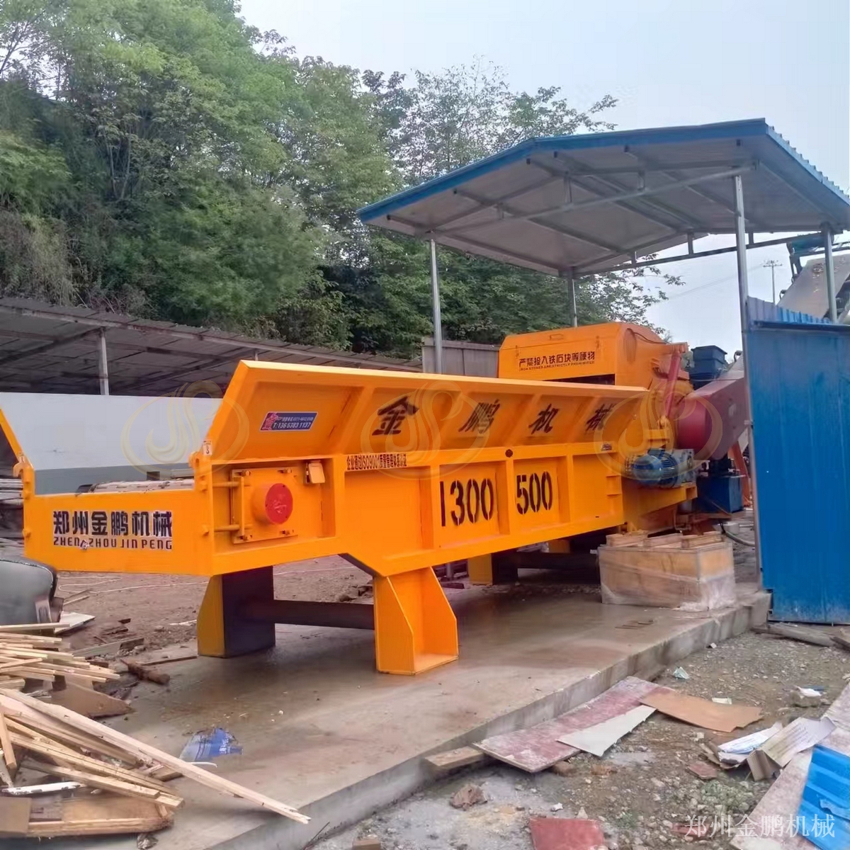 郑州金鹏碎木机在废旧木材燃料化预粉碎处理中的应用