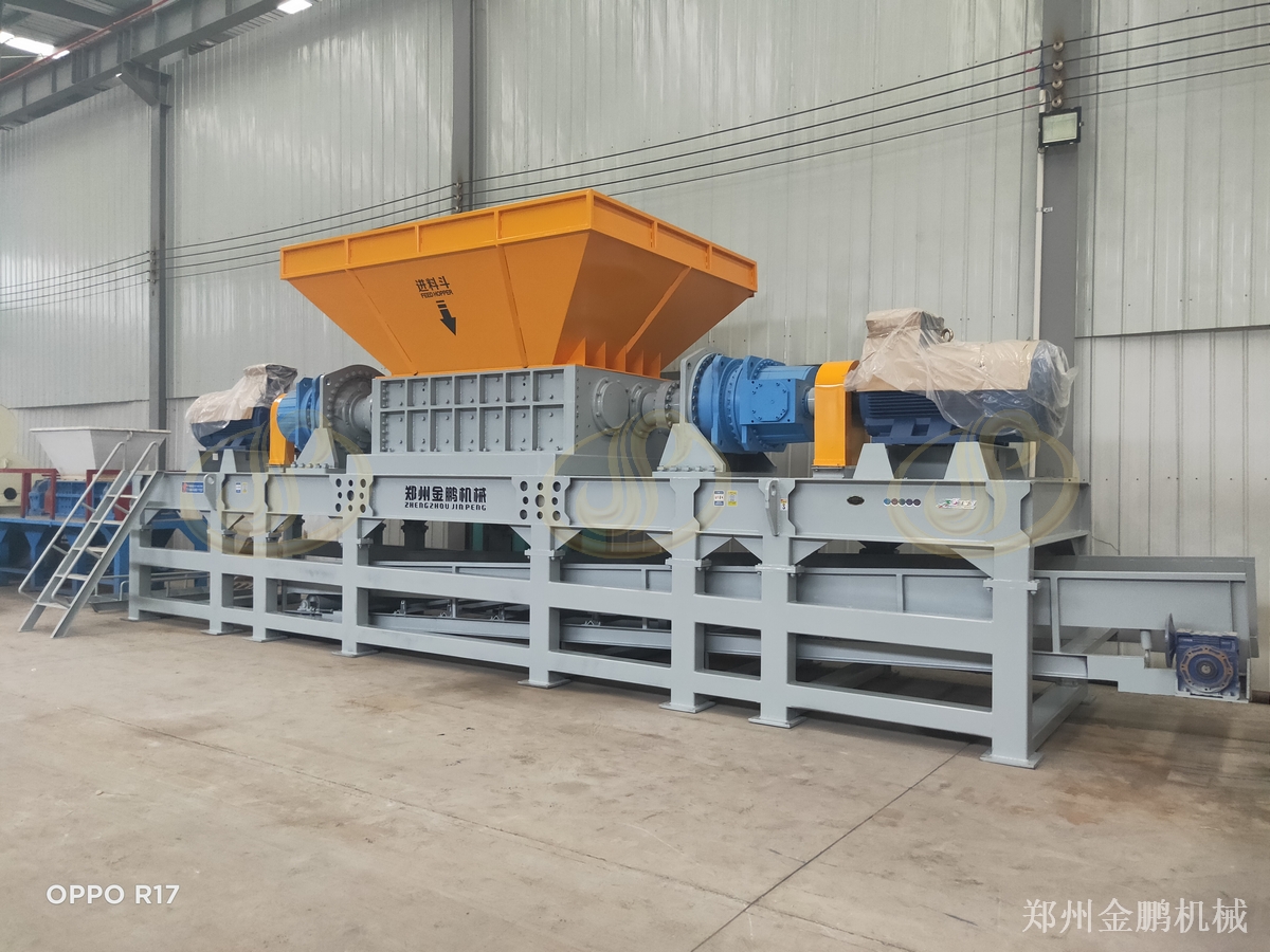 郑州金鹏秸秆粉碎机：双轴剪切处理成捆纤维物料
