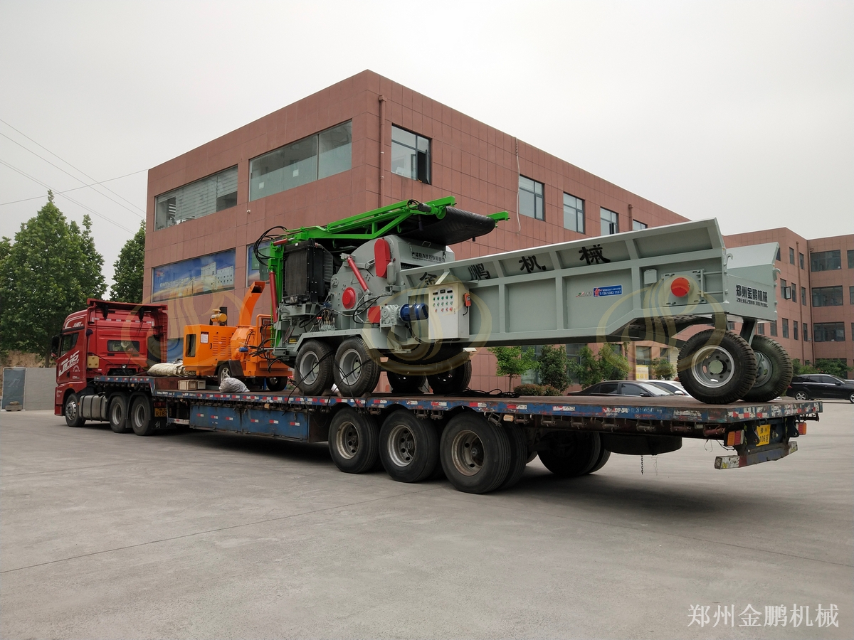 郑州金鹏园林树枝破碎机用于修剪废弃物处理